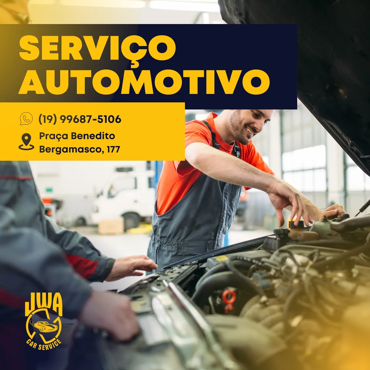 Troca de Óleo e Filtros por Montadora - JWA Car Service Oficina Mecânica Jaguariúna